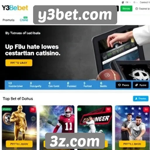 Bônus e promoções do site y3bet.com